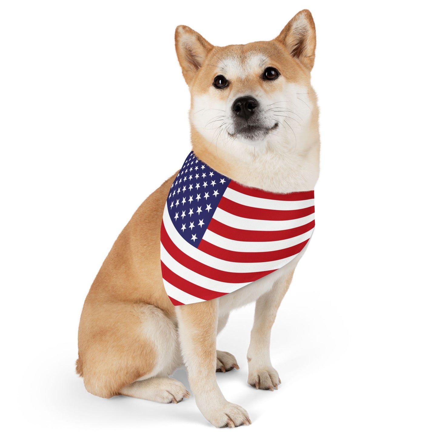 Patriotic American Flag Pet Bandana β Celebrate Veterans Day in Style