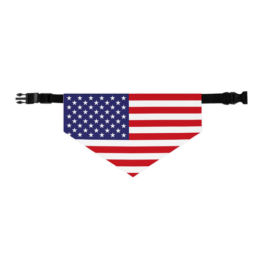 Patriotic American Flag Pet Bandana – Celebrate Veterans Day in Style