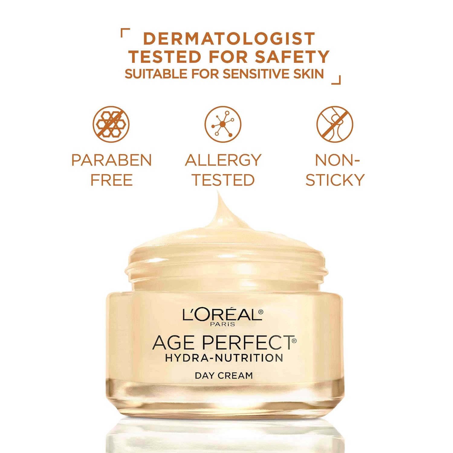 L'Oreal Paris Skincare Age Perfect Hydra-Nutrition Anti-Aging Day Cream with Manuka Honey Extract, 1.7 Ounce