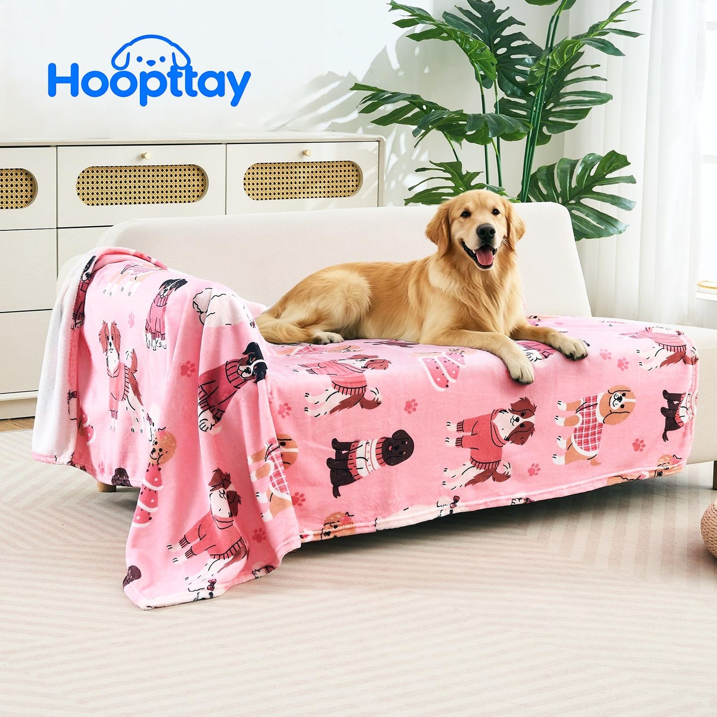 Christmas Blanket for Large Dogs – Waterproof Reversible Couch Cover