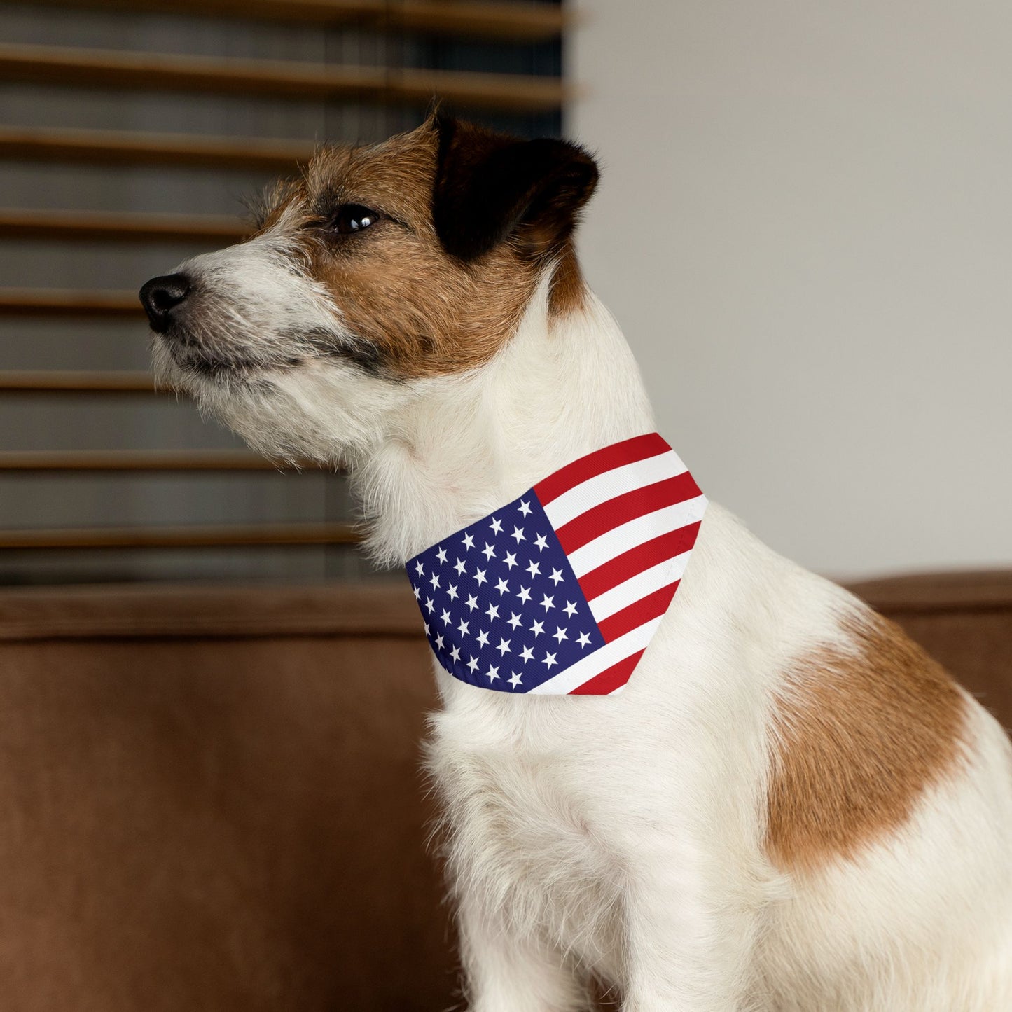 Patriotic American Flag Pet Bandana β Celebrate Veterans Day in Style