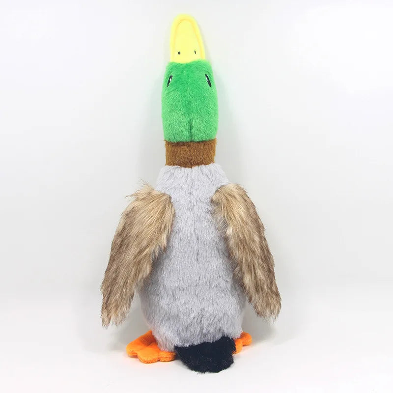 Cute Plush Duck Dog Squeaky Toy – Interactive Chew for Small & Medium Dogs