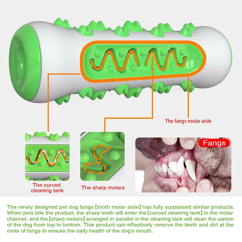 Rubber Dog Molar Toothbrush Toys Chew Cleaning Teeth Safe Puppy Dental Care Soft Pet Cleaning Toy Supplies Pet accessories - WTN Essentials