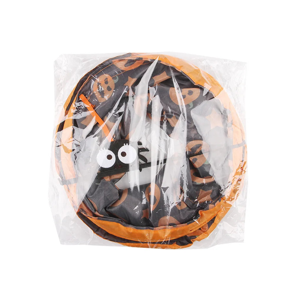 Halloween Pumpkin Cat Tunnel – Foldable Toy