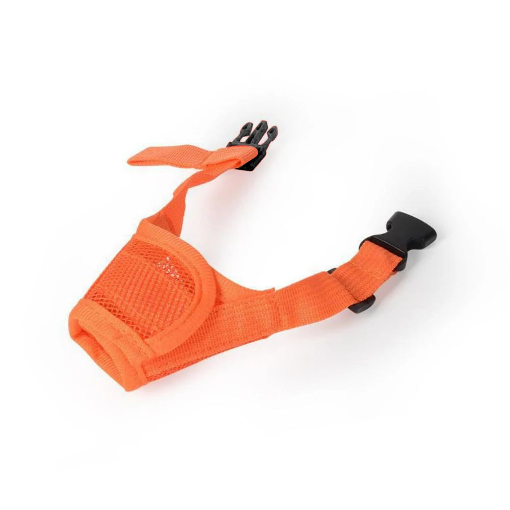 Adjustable Mesh Dog Muzzle – Anti-Barking & Anti-Biting Breathable Mouth Cover for Small & Medium Dogs