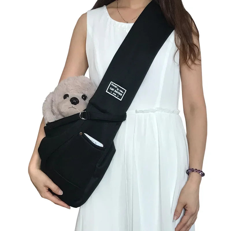 Comfortable Pet Sling Carrier Bag for Cats & Small Dogs