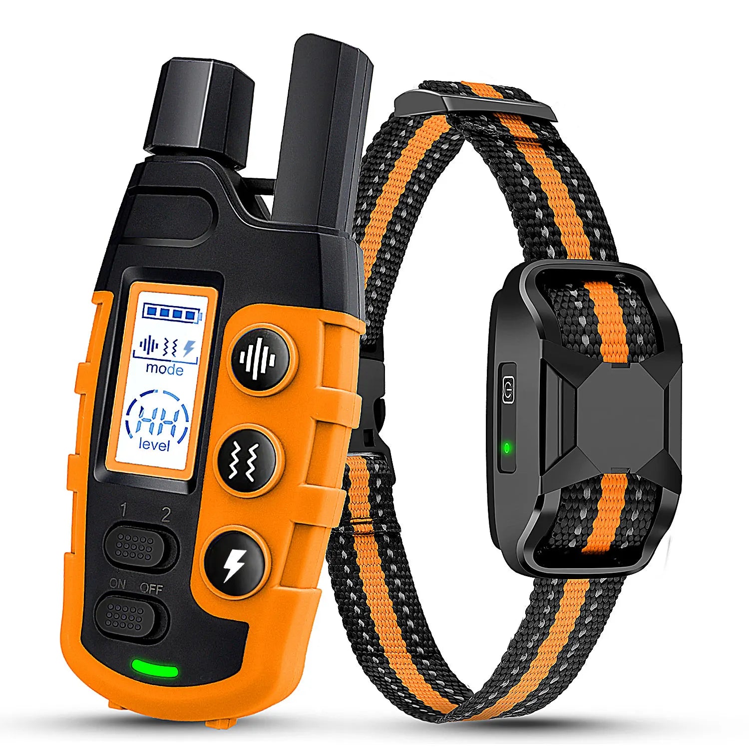Waterproof dog shock collar with adjustable strap