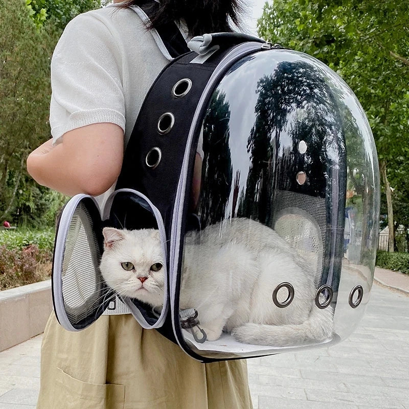 Space Capsule Pet Backpack for Cats & Small Dogs