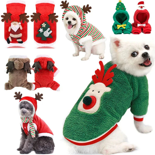 Dog Christmas Clothes – Cozy Winter Coat for Small & Medium Dogs