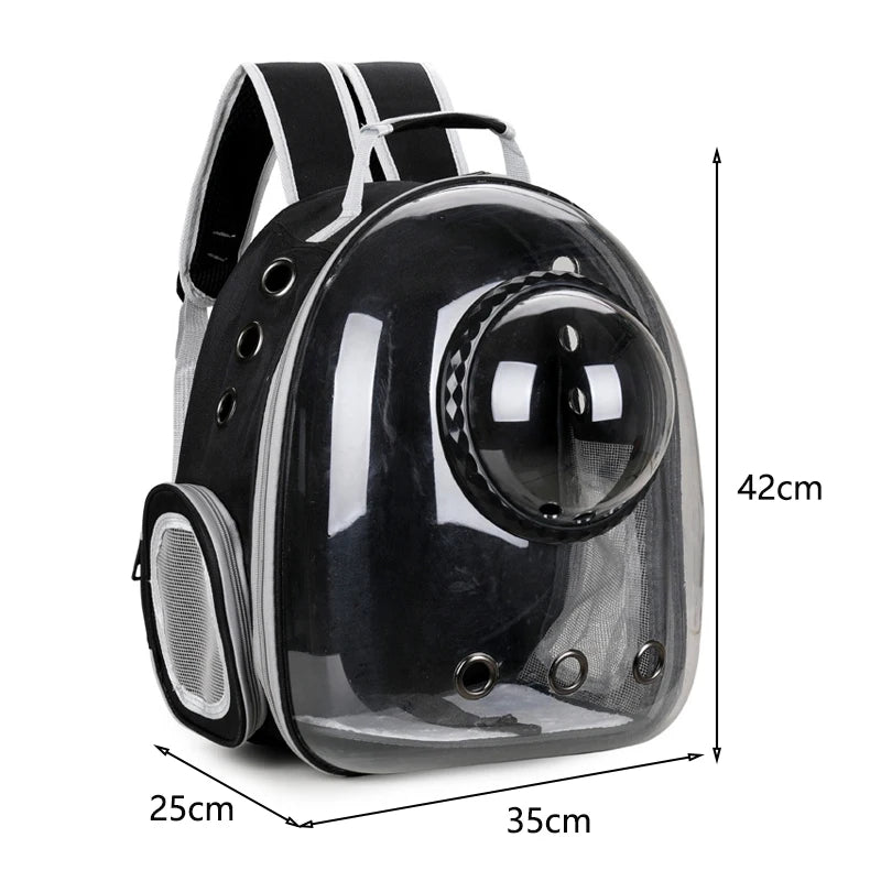 Space Capsule Pet Backpack for Cats & Small Dogs