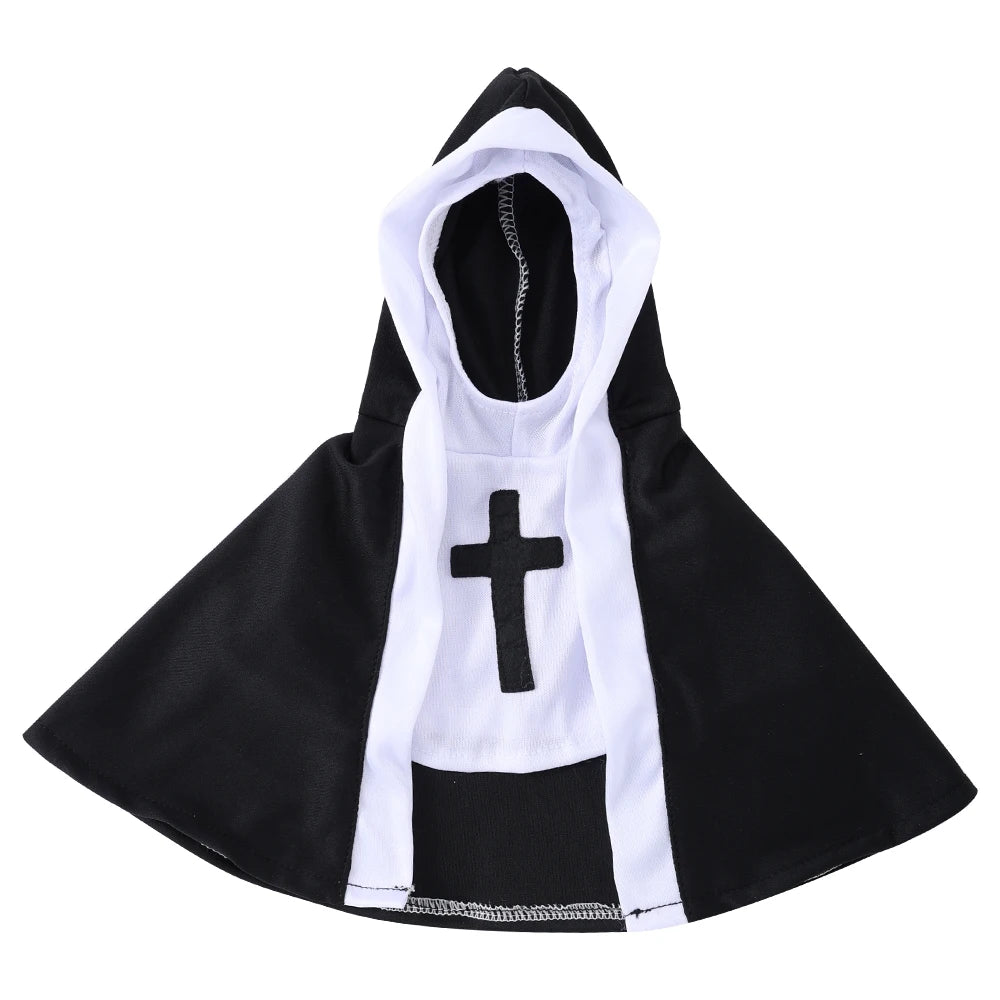 Funny Halloween Cat & Dog Cosplay Costumes – Jesus & Nun Outfits