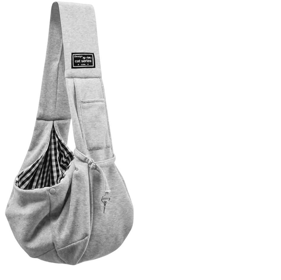 Cotton Dog Sling Carrier – Comfortable Crossbody Pet Travel Bag