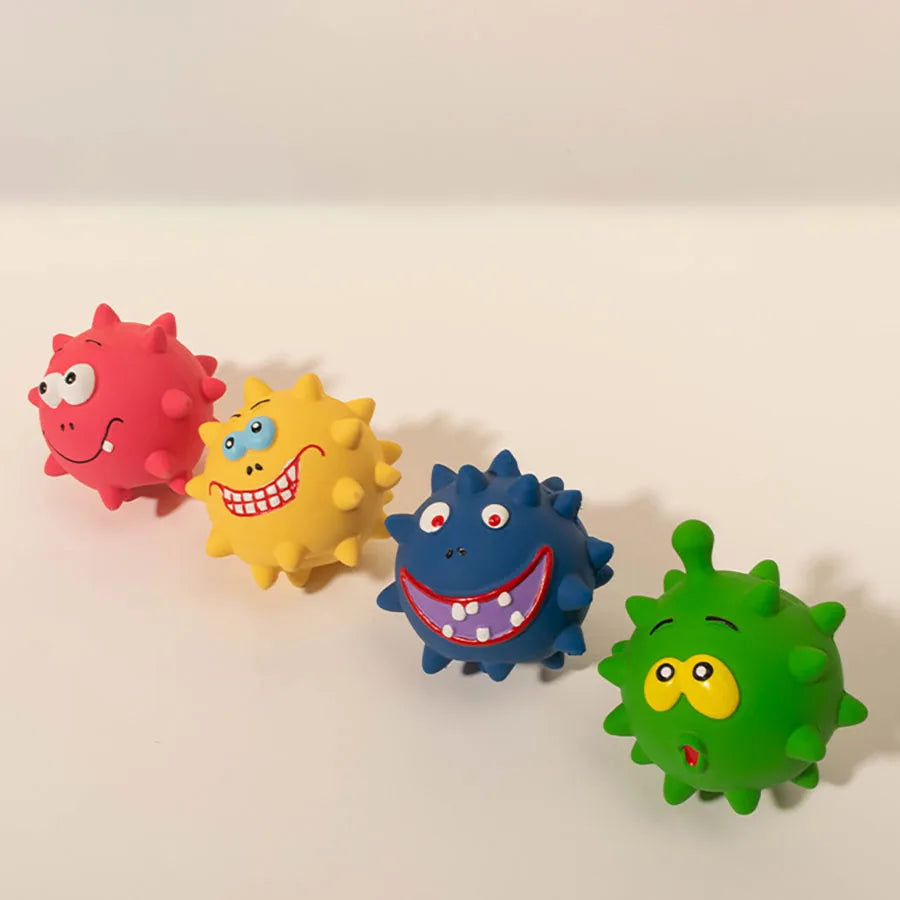 Squeaky Thorn Dog Chew Toy – Bite Resistant & Tooth Cleaning