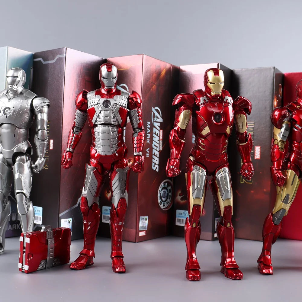 ZD Toys Iron Man Series Joint Movable MK1 MK2 MK3 MK4 MK5 MK6 MK7 MK42 MK43 MK50 Movie Action Figure 7 Inches Mark Dolls