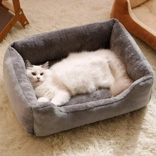 Bed for Cats Pet Products Cushions Kitten Goods Accessories Dog All Houses Supplies Things Accessory Habitats Basket House Beds - WTN Essentials