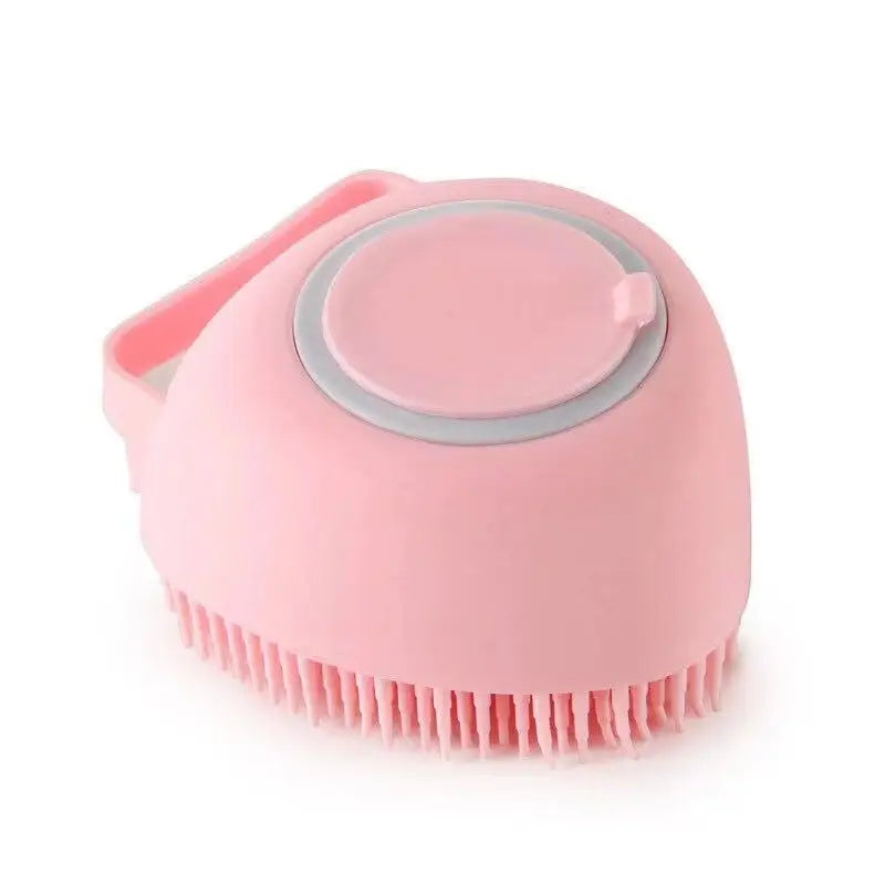 Silicone grooming gloves for dogs and cats, providing a gentle massage and cleaning action.