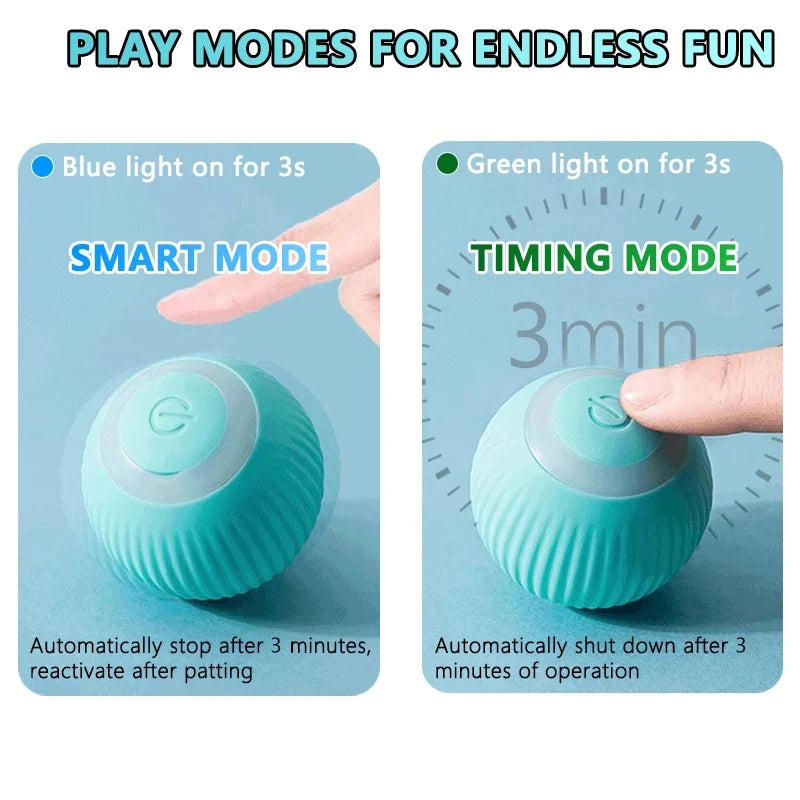 2PCS Cat Interactive Ball Indoor Automatic Rolling Magic Ball Smart Cat Toys Electronic Interactive Cat Toy Cat Game Accessories - WTN Essentials