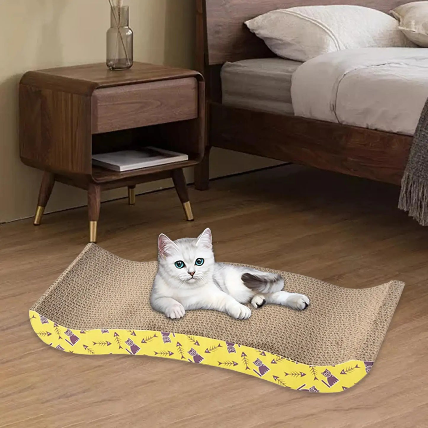 Cat Scratching Board Bed Cat Scratchers Cardboard Cat Scratch Pad Nest for Sleeping Playing Grinding Small Medium Large Cats - WTN Essentials
