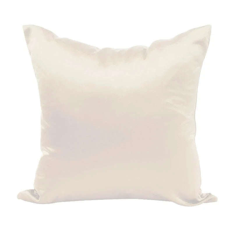 Imitated Silk Pillow Case 100% Satin Cushion Cover 50X50 Solid Pillowcase 60x60cm Home Decor for Sofa Chair 45x45 40X40 Smooth