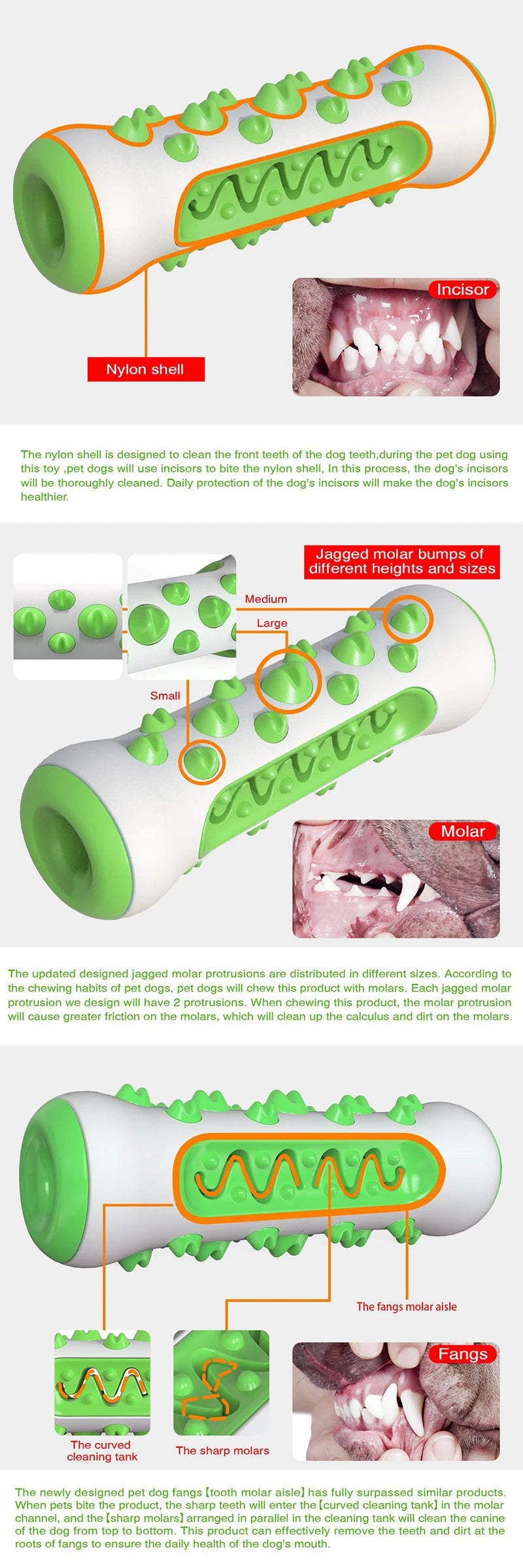 Rubber Dog Molar Toothbrush Toys Chew Cleaning Teeth Safe Puppy Dental Care Soft Pet Cleaning Toy Supplies Pet accessories - WTN Essentials