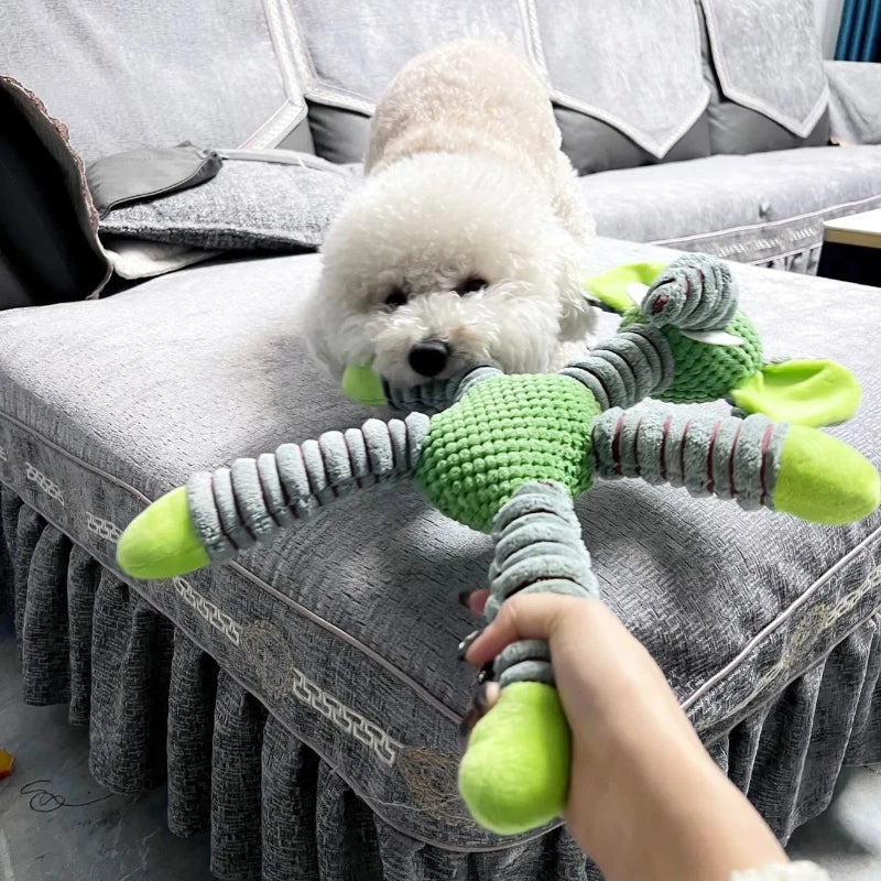 Indestructible Large Dog Squeaky Plush Toy – Animal Shape