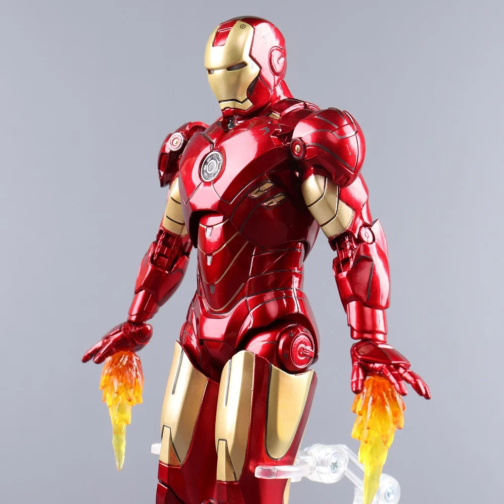ZD Toys Iron Man Series Joint Movable MK1 MK2 MK3 MK4 MK5 MK6 MK7 MK42 MK43 MK50 Movie Action Figure 7 Inches Mark Dolls