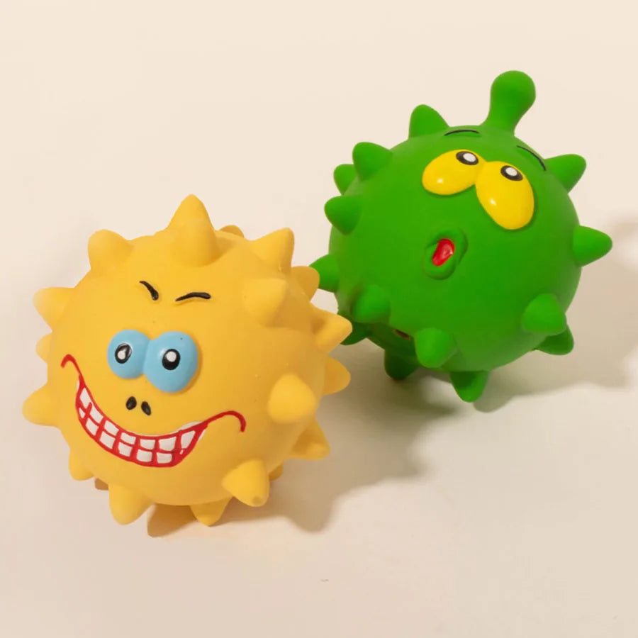 Squeaky Thorn Dog Chew Toy – Bite Resistant & Tooth Cleaning