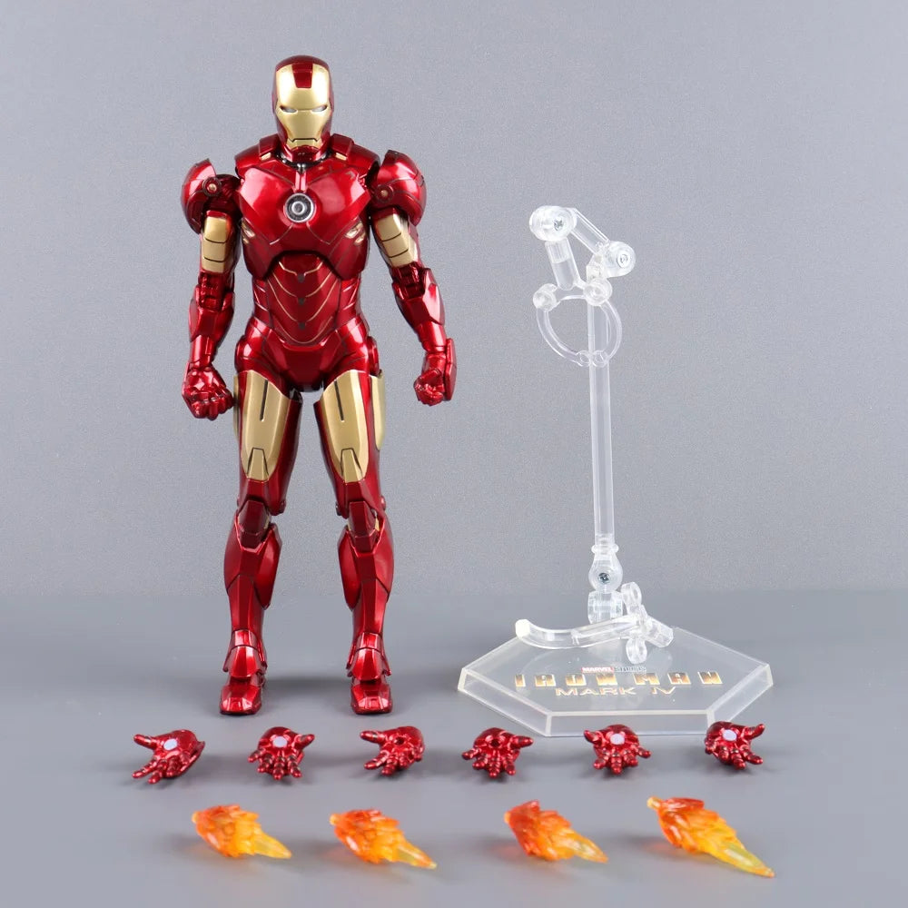 ZD Toys Iron Man Series Joint Movable MK1 MK2 MK3 MK4 MK5 MK6 MK7 MK42 MK43 MK50 Movie Action Figure 7 Inches Mark Dolls