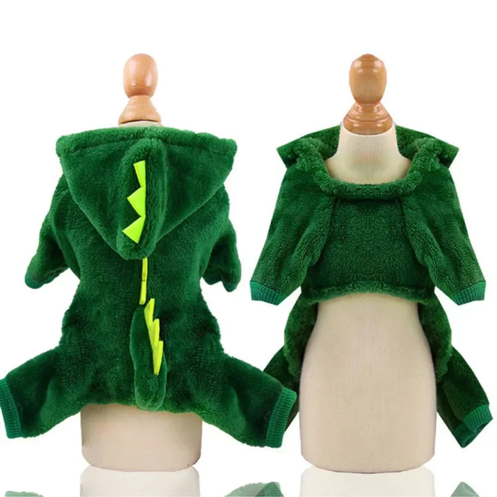 Pet Halloween Clothes – Dinosaur Cosplay Outfit