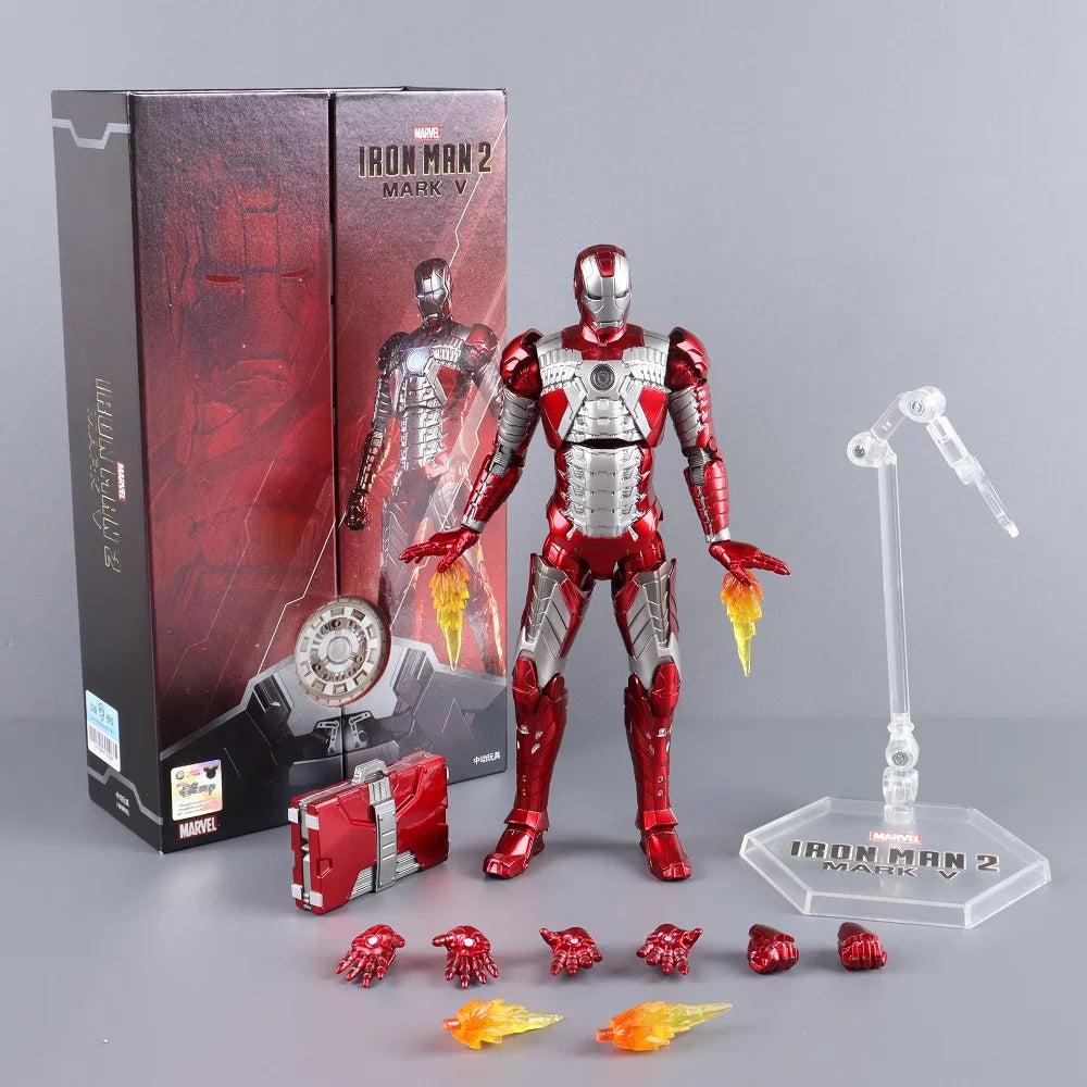 ZD Toys Iron Man Series Joint Movable MK1 MK2 MK3 MK4 MK5 MK6 MK7 MK42 MK43 MK50 Movie Action Figure 7 Inches Mark Dolls