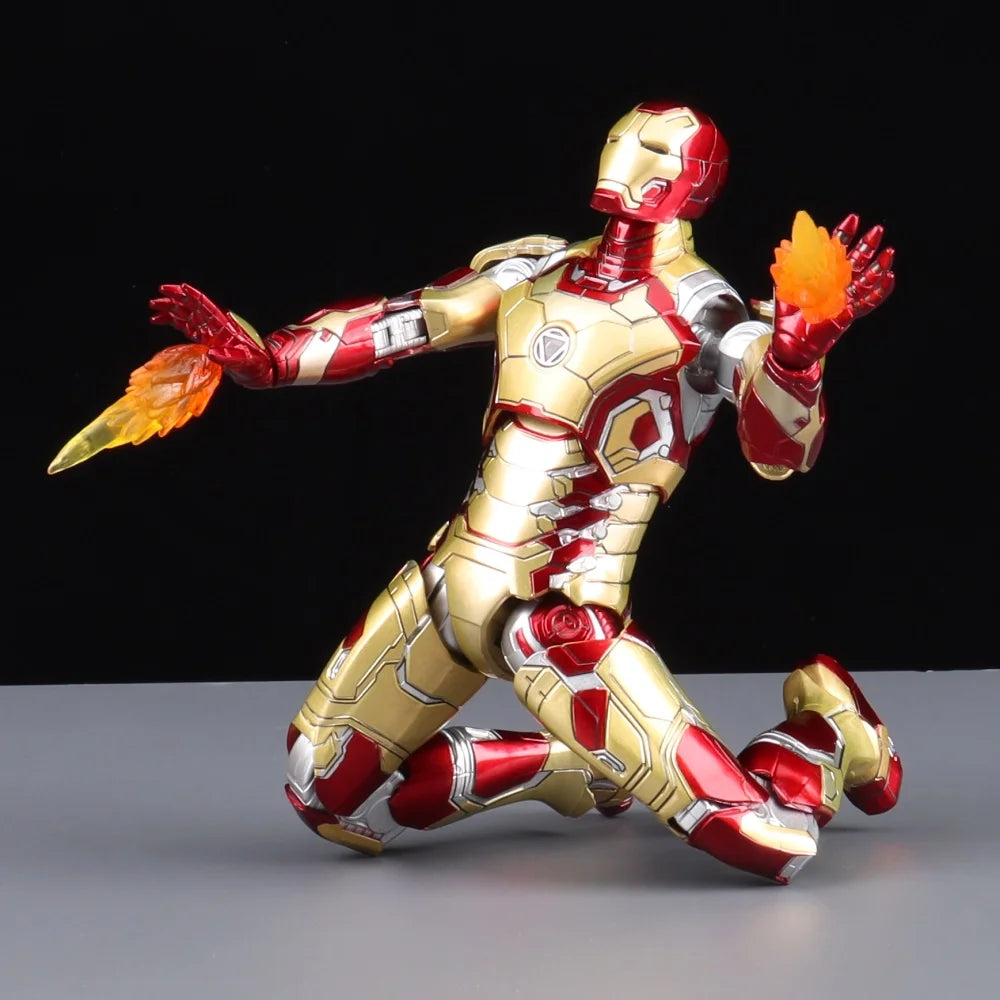 ZD Toys Iron Man Series Joint Movable MK1 MK2 MK3 MK4 MK5 MK6 MK7 MK42 MK43 MK50 Movie Action Figure 7 Inches Mark Dolls