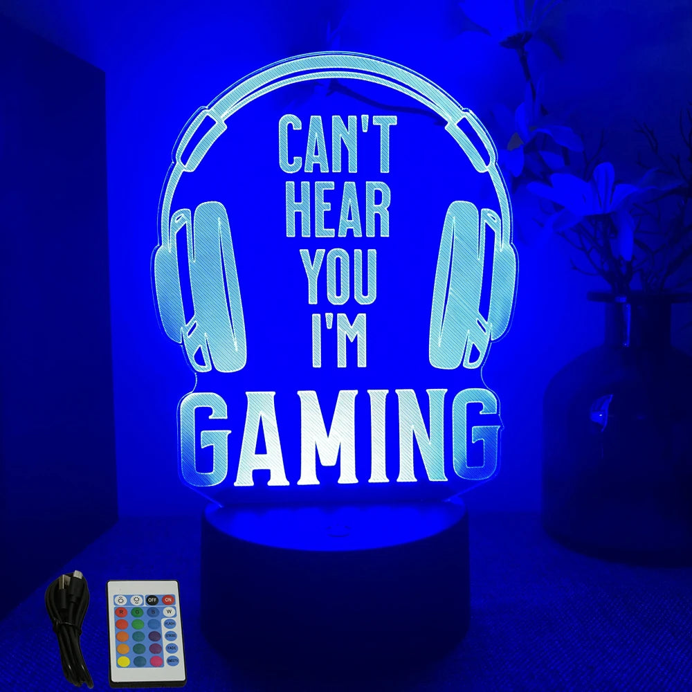 Gamer 3D lamp