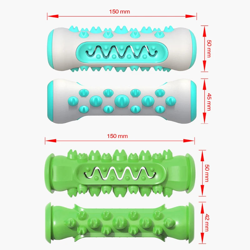 Rubber Dog Molar Toothbrush Toys Chew Cleaning Teeth Safe Puppy Dental Care Soft Pet Cleaning Toy Supplies Pet accessories - WTN Essentials