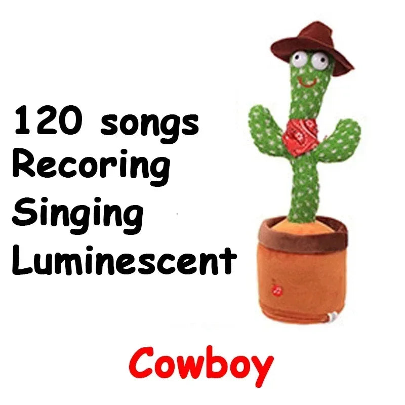 A Cactus Toy That Can Speak, Sing and Dance, Interactive Learning and Music for Children, Supporting Charging and Battery Models