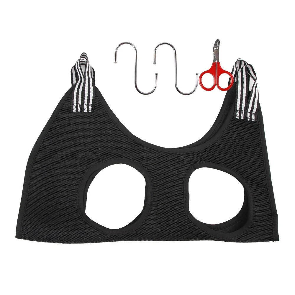 Dog Cat Grooming Hammock Fixed Bath Bag for Nail Cutting Anti Scratch Cat Trimming Restraint Bag Cat Beauty Hanging Pet Supplies - WTN Essentials