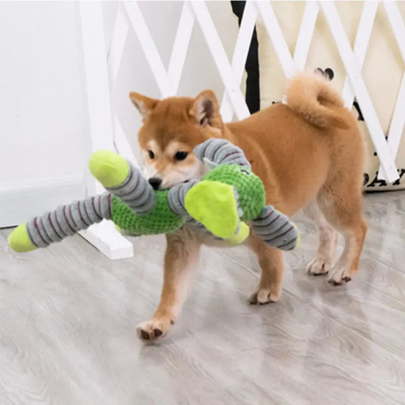 Indestructible Large Dog Squeaky Plush Toy – Animal Shape