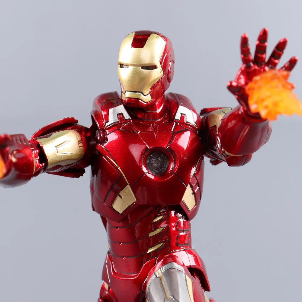 ZD Toys Iron Man Series Joint Movable MK1 MK2 MK3 MK4 MK5 MK6 MK7 MK42 MK43 MK50 Movie Action Figure 7 Inches Mark Dolls