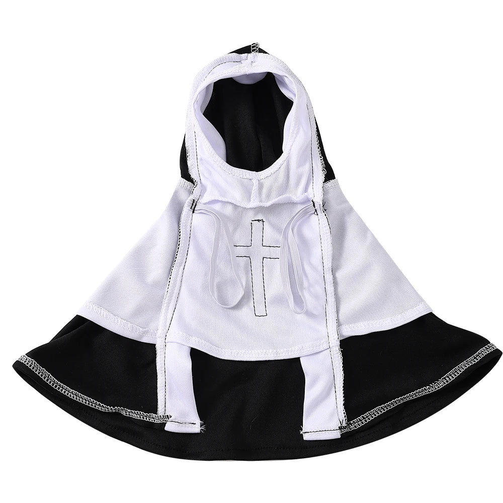 Funny Halloween Cat & Dog Cosplay Costumes – Jesus & Nun Outfits