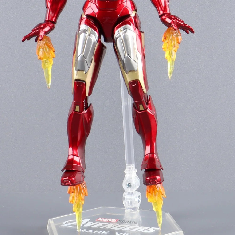 ZD Toys Iron Man Series Joint Movable MK1 MK2 MK3 MK4 MK5 MK6 MK7 MK42 MK43 MK50 Movie Action Figure 7 Inches Mark Dolls