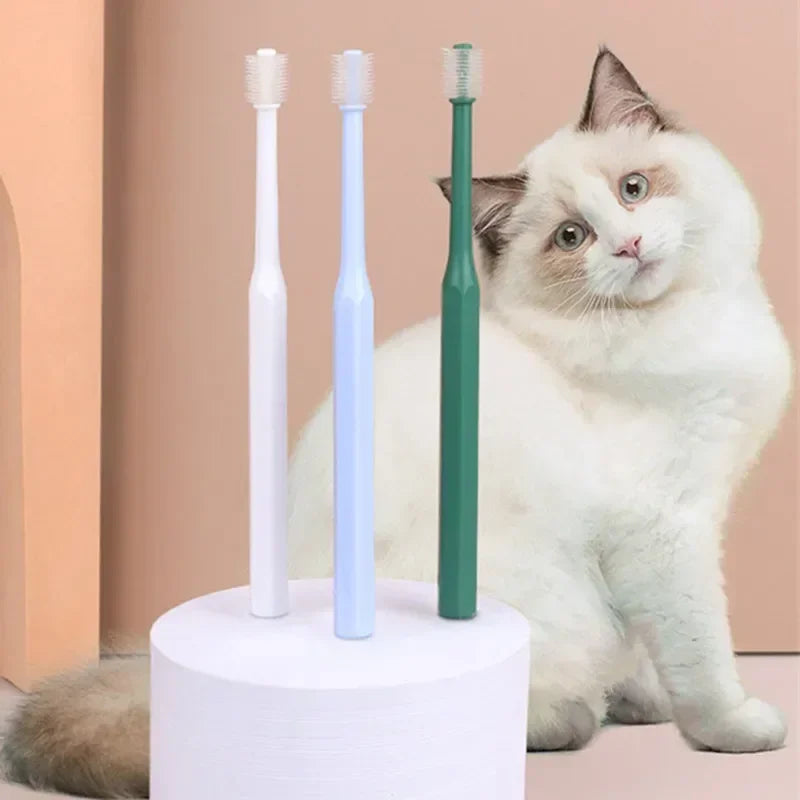 Cat Toothbrush Soft Hair Brush for Cats Mouth Cleaning Cat Brush for Teeth Cleaning Pet Grooming Cats Toothbrush Pet Products - WTN Essentials