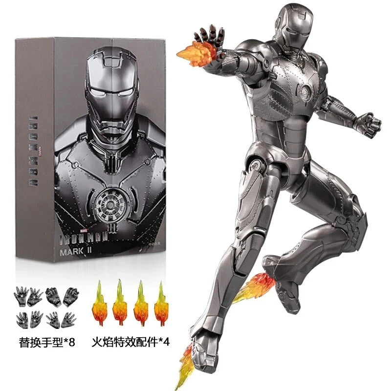 ZD Toys Iron Man Series Joint Movable MK1 MK2 MK3 MK4 MK5 MK6 MK7 MK42 MK43 MK50 Movie Action Figure 7 Inches Mark Dolls