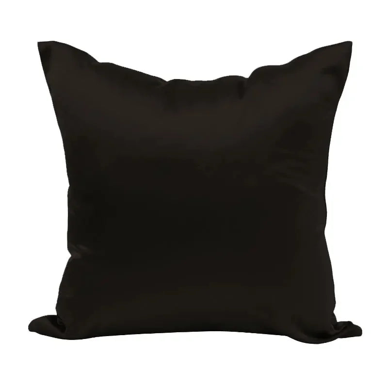 Imitated Silk Pillow Case 100% Satin Cushion Cover 50X50 Solid Pillowcase 60x60cm Home Decor for Sofa Chair 45x45 40X40 Smooth