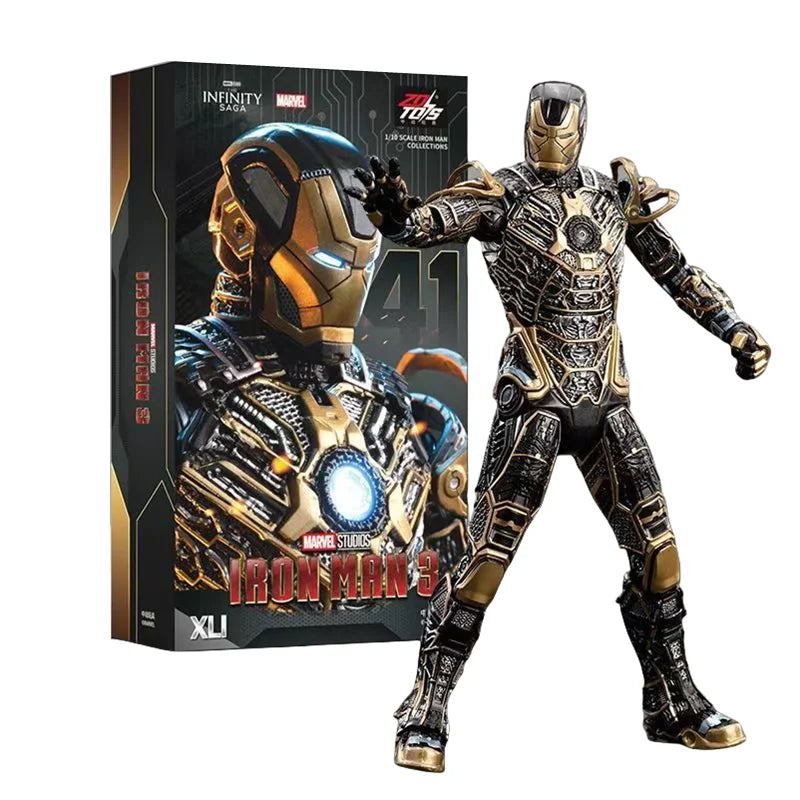 ZD Toys Iron Man Series Joint Movable MK1 MK2 MK3 MK4 MK5 MK6 MK7 MK42 MK43 MK50 Movie Action Figure 7 Inches Mark Dolls