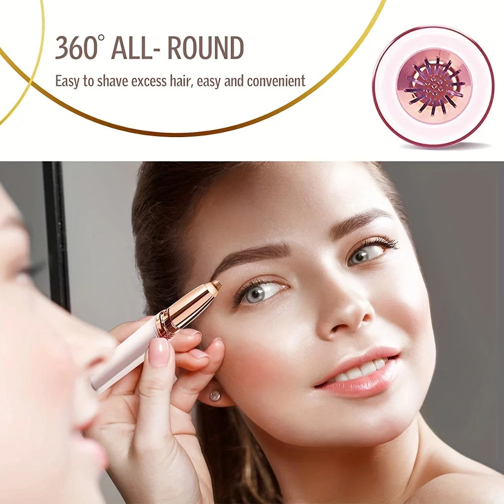 Electric Eyebrow Trimmer USB Rechargeable Mini Electric Eyebrow Trimmer - Convenient and Easy Facial Beauty Trimmer