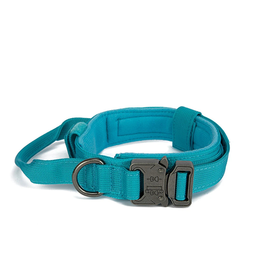 Pet Dog Collar Leash Set Nylon Material Durable Dog Collar Reflective Leash Pet Tactical Training Dog Collar Large Dog Leash Set - WTN Essentials