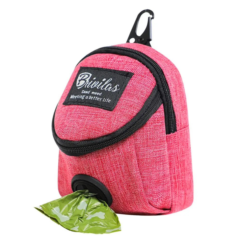 Portable Dog Treat Pouch – Training & Travel Bag with Poop Dispenser