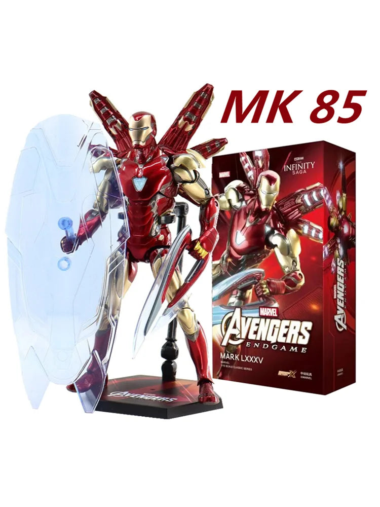 ZD Toys Iron Man Series Joint Movable MK1 MK2 MK3 MK4 MK5 MK6 MK7 MK42 MK43 MK50 Movie Action Figure 7 Inches Mark Dolls