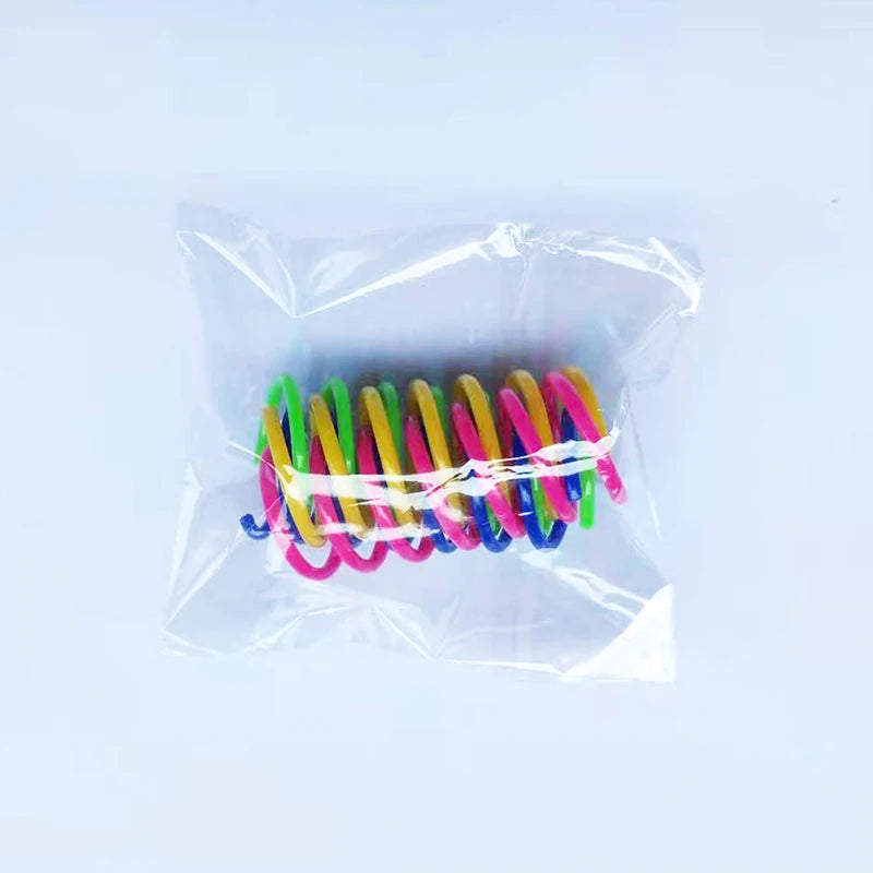 Kitten Cat Toys Wide Durable Heavy Gauge Cat Spring Toy Colorful Springs Cat Pet Toy Coil Spiral Springs 4/8/16/20pcs - WTN Essentials
