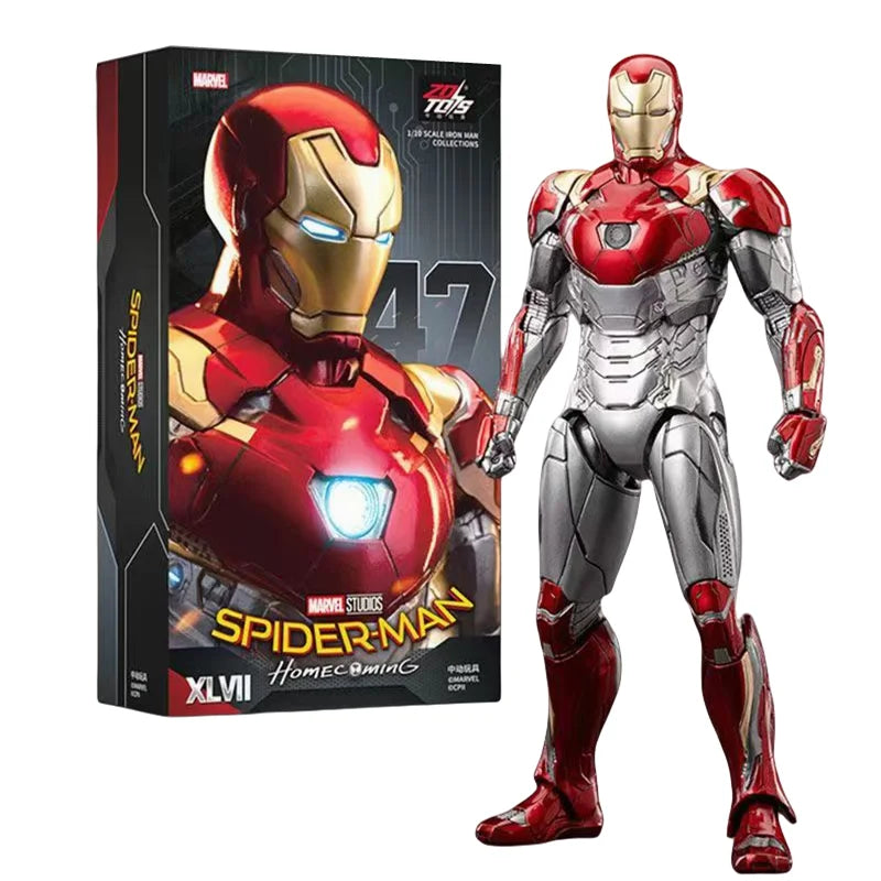 ZD Toys Iron Man Series Joint Movable MK1 MK2 MK3 MK4 MK5 MK6 MK7 MK42 MK43 MK50 Movie Action Figure 7 Inches Mark Dolls
