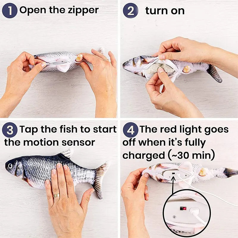 Floppy Fish Cat Toy – Keep Your Pet Active and Entertained